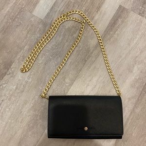 NWT J. Crew gold chained over the shoulder bag